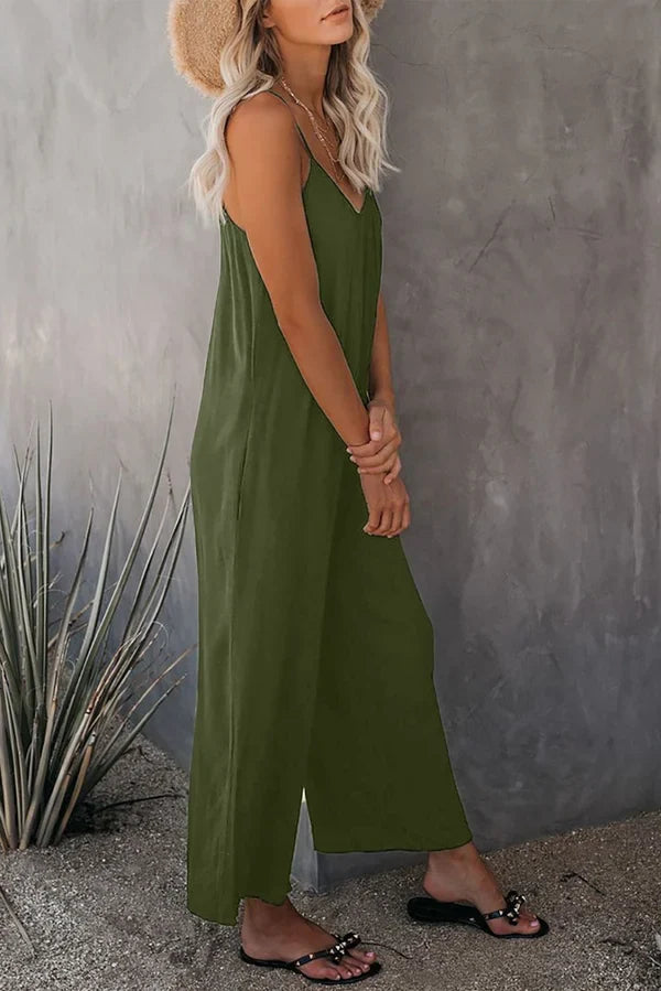 Women's Sleeveless Oversized Casual Jumpsuit