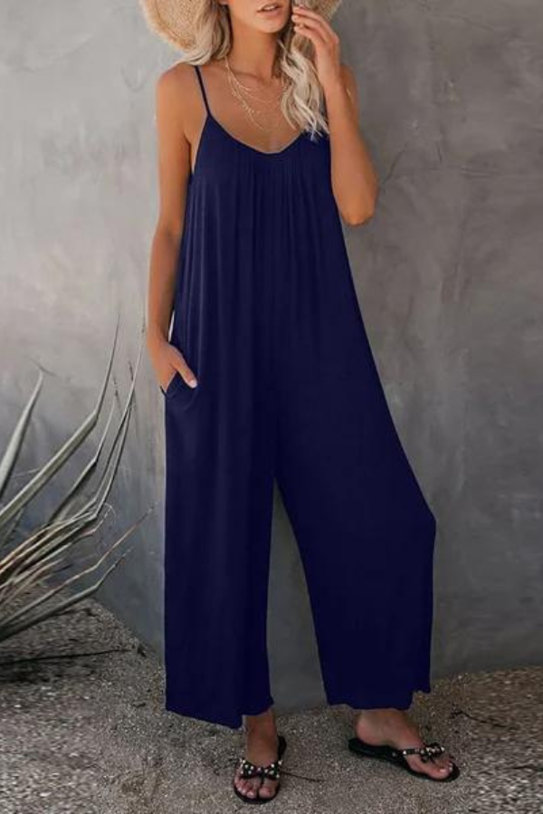 Women's Sleeveless Oversized Casual Jumpsuit