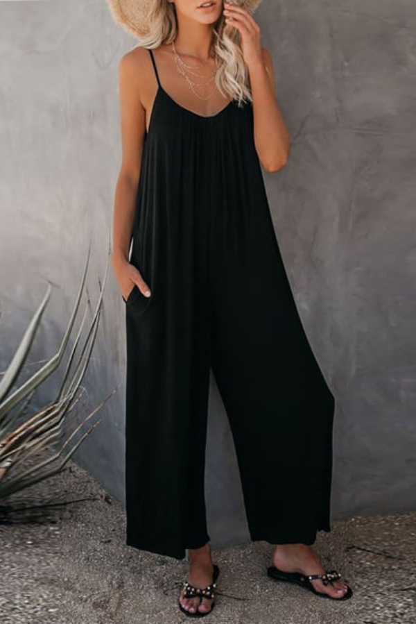 Women's Sleeveless Oversized Casual Jumpsuit