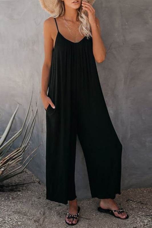 Women's Sleeveless Oversized Casual Jumpsuit